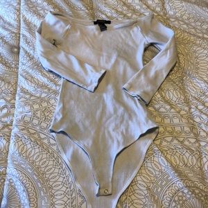 FOREVER 21 WHITE BODY SUIT SMALL